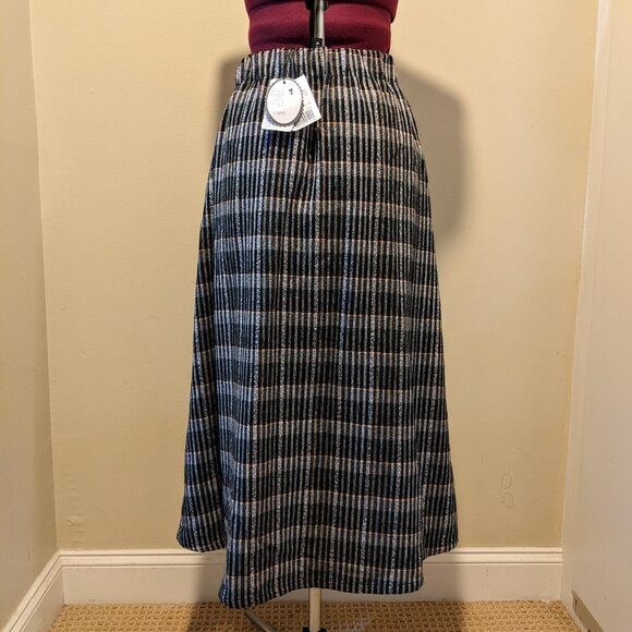 NWT Plaid Wool Pleated Midi Skirt – Size Medium - Picture 9 of 12